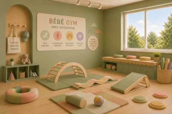 Bébé gym / parcours moteur avec notre ostéopathe (8 mois -3 ans)